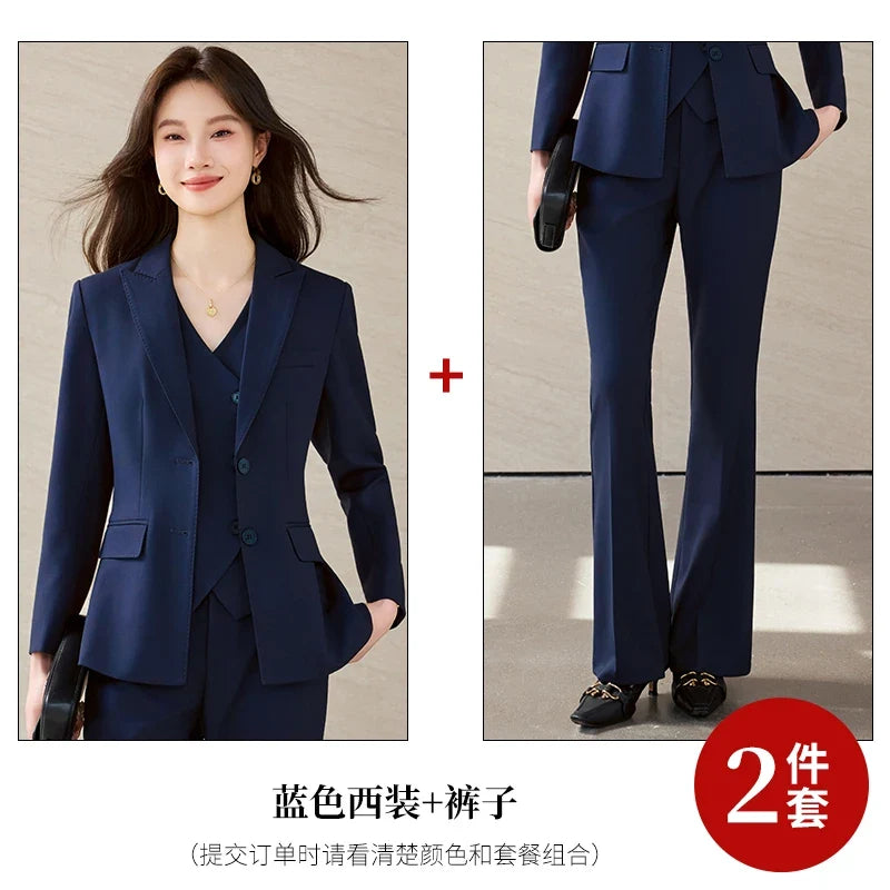 Fashionable Business Women's Outfit High-Quality Two-Piece Set Pants + Suit Jacket Unique Elegance New 2026 Collection