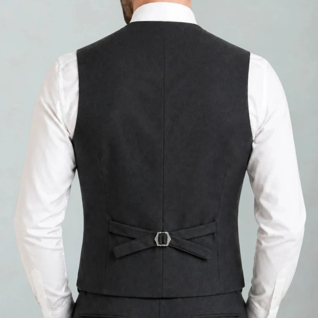 Men Suit Vest – Single Breasted Formal Waistcoat for Men