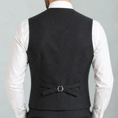 Men Suit Vest – Single Breasted Formal Waistcoat for Men