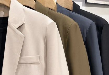 Men 2026 Korean Style Loose Blazer Spring Autumn Versatile Casual Suit Jacket Trendy Handsome Outerwear