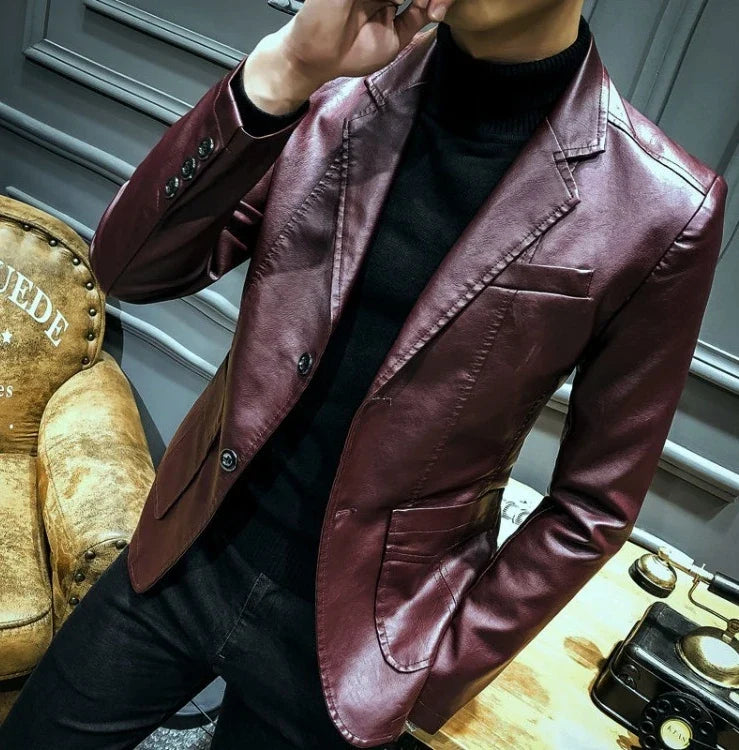 Spring Autumn Thin Man Suits and Blazers Vintage Fashionable Jacket for Men Simple Breasted Luxury Designer Classic New in Coats