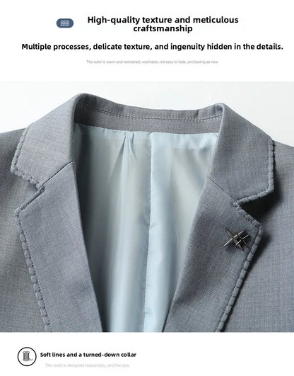 2026 Blazer Lightweight High-end Men's Fashionable Business Outdoor Travel Youthful Wedding Hosting Casual Korean Style Blazer