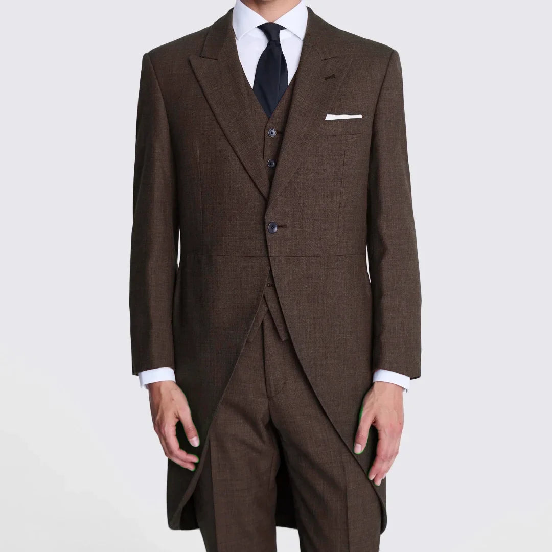 Men Suit 3 Piece Dark Gray With Lapel Single Button Business Casual For Wedding Banquet Work Tuxedo Jacket Vest With Pants
