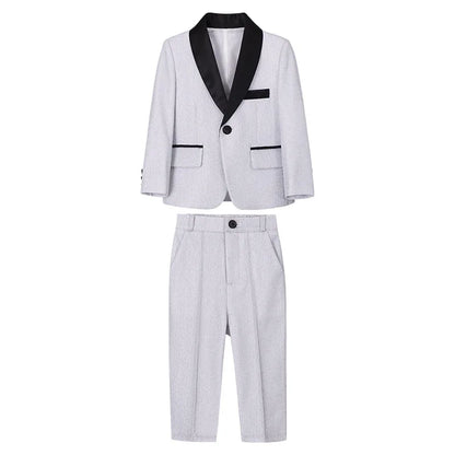 Kids Red Shining Jacket Pants Bowtie 3Pieces Suit Set 1-11Years Boys Formal Wedding Birthday Party Piano Performance Costume