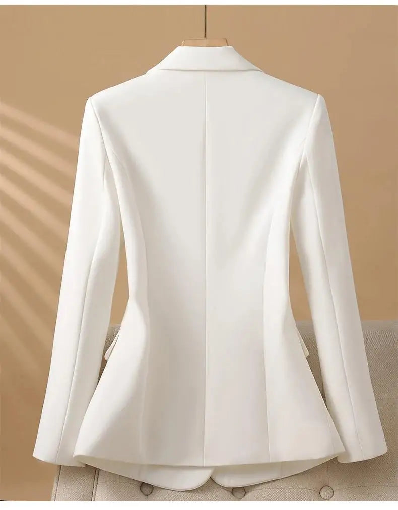 Spring 2025 Fashion Outerwears Blazer Mujer Woman New In Coats Casaco Feminino Double Breasted Office Lady Blazers Jackets Tops