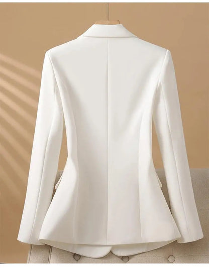 Spring 2025 Fashion Outerwears Blazer Mujer Woman New In Coats Casaco Feminino Double Breasted Office Lady Blazers Jackets Tops