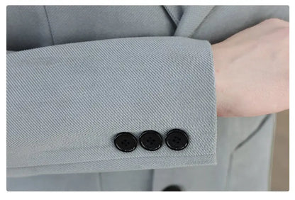 Blazer Men's Fashion Business Gentleman Groom Professional Gentleman Form-fitting Versatile Casual Formal Wear High-end Blazer