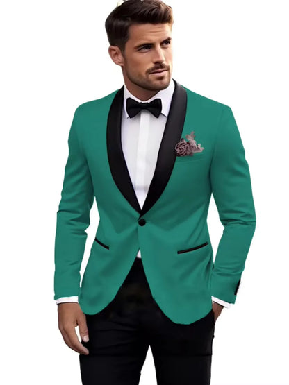 Premium Handsome Men's Suits 2 Pieces Jacket Pants Wedding Groom Sets Classy High Quality Suit Set For Man Business Outfit