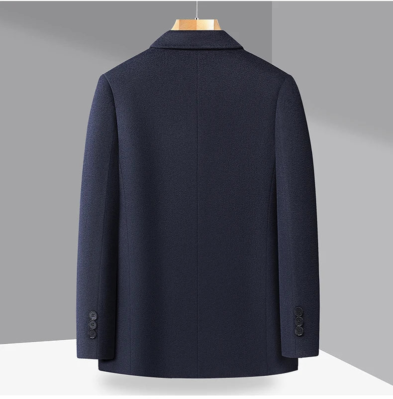 Spring/Summer new men's high-end wool suit jacket - stylish and form-fitting suit top, suitable for home and daily wear.