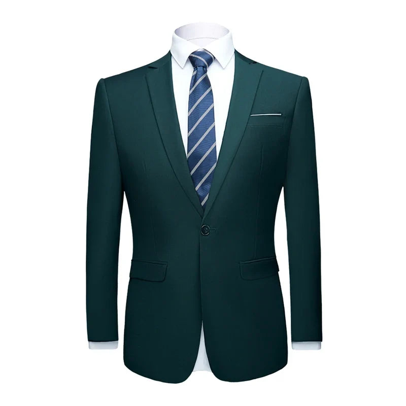 Men's Suit Jacket Slim Fit Single Breasted Multi-Color Formal Blazer