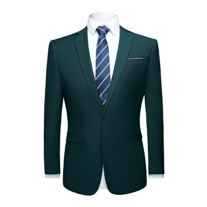 Men's Suit Jacket Slim Fit Single Breasted Multi-Color Formal Blazer