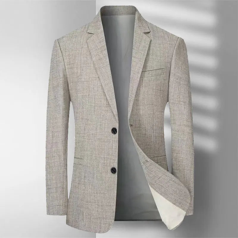 Spring And Autumn Style Casual New Blazer Middle Aged Men Shopping Daily Suit Jackets Comfortable Fashion Outerwear