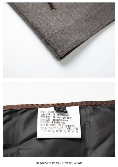 Men's Double-Faced Woolen Zipper Jacket Autumn Winter 50% Wool Removable Inner Vest Mid-Youth Fashionable Woolen Top
