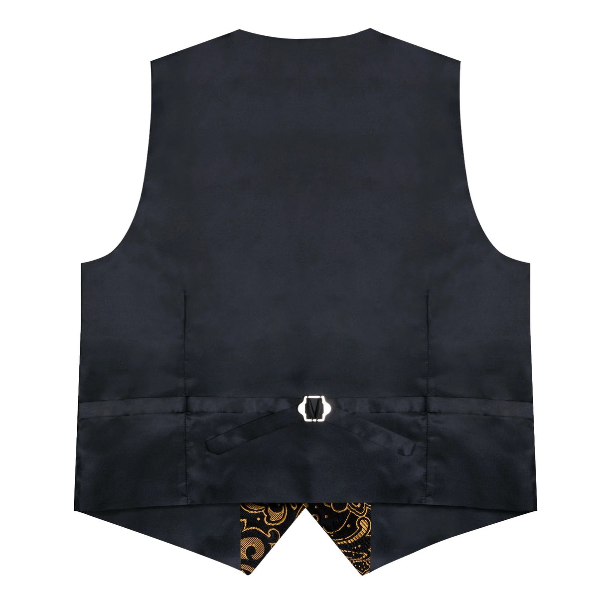Men's Paisley Suit Vest – Single-Breasted Waistcoat with Tie, Handkerchief & Cufflinks for Weddings & Banquets