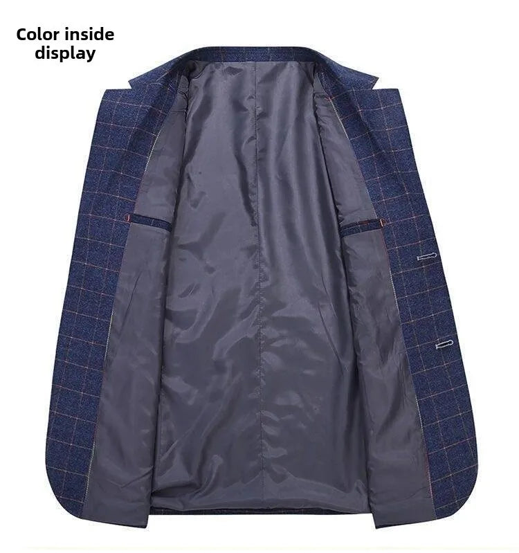 Blazer - New Men's Fashionable Outdoor Travel Premium Business Gentleman Wedding Stylish Multi-purpose Plaid Casual Blazer