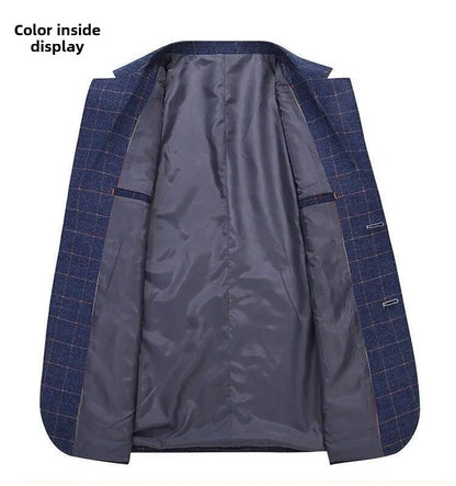 Blazer - New Men's Fashionable Outdoor Travel Premium Business Gentleman Wedding Stylish Multi-purpose Plaid Casual Blazer