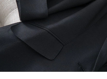 Spring Summer New Style Korean Version Silk Fashion Small Suit Jacket Women Thin Sleeve Seven Button Slim Fit Western Wear