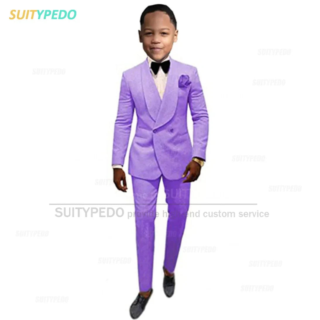 Suit For Kids Boys Baptism Formal Costume Children Birthday Photography Jacket Pants 2 Pieces Wedding Party Flower Boy Tuxedo