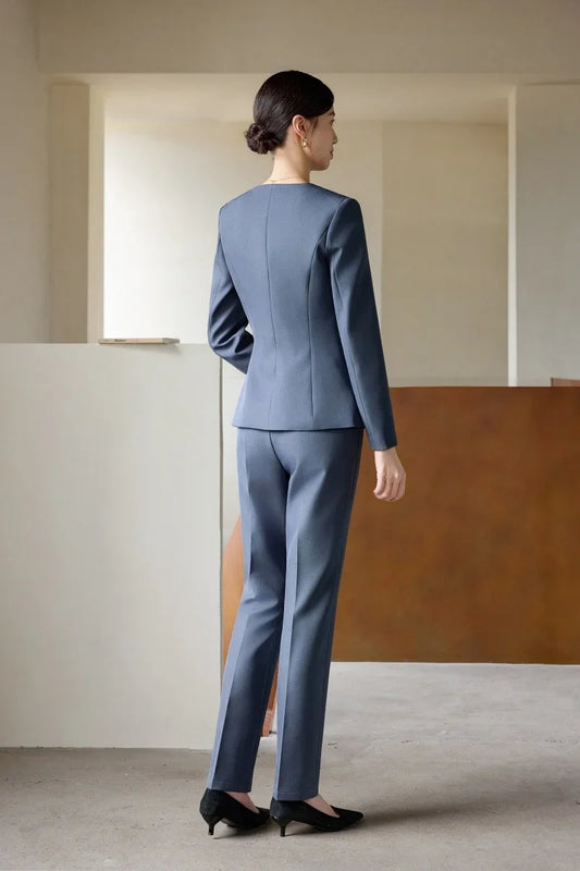 Fashionable professional women's two-piece suit jacket + pants. Elegant, soft and comfortable. 2025 new style