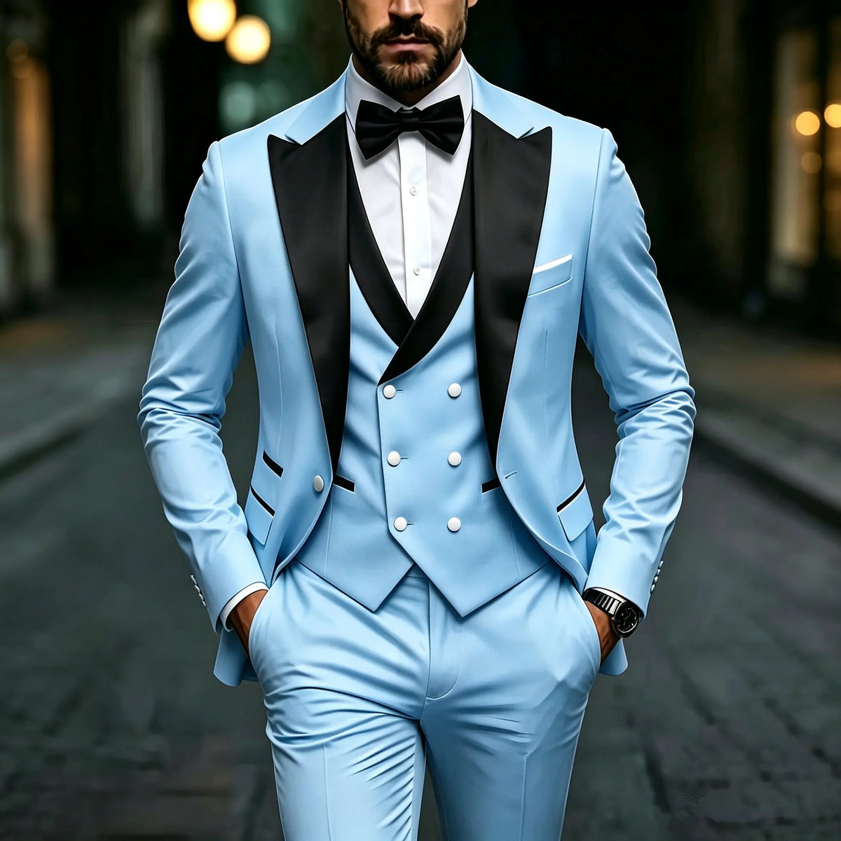Fashion Men's Premium Solid Color Slim Fit Business Formal Suit Set, Perfect for Groom, Office, Wedding, Groomsman & Work Wear