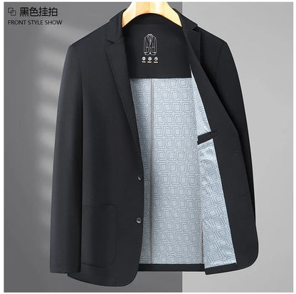 2026 High Quality Fashion Handsome Autumn New Business Fashion Business Suit Solid Color Single West Coat M-4XL
