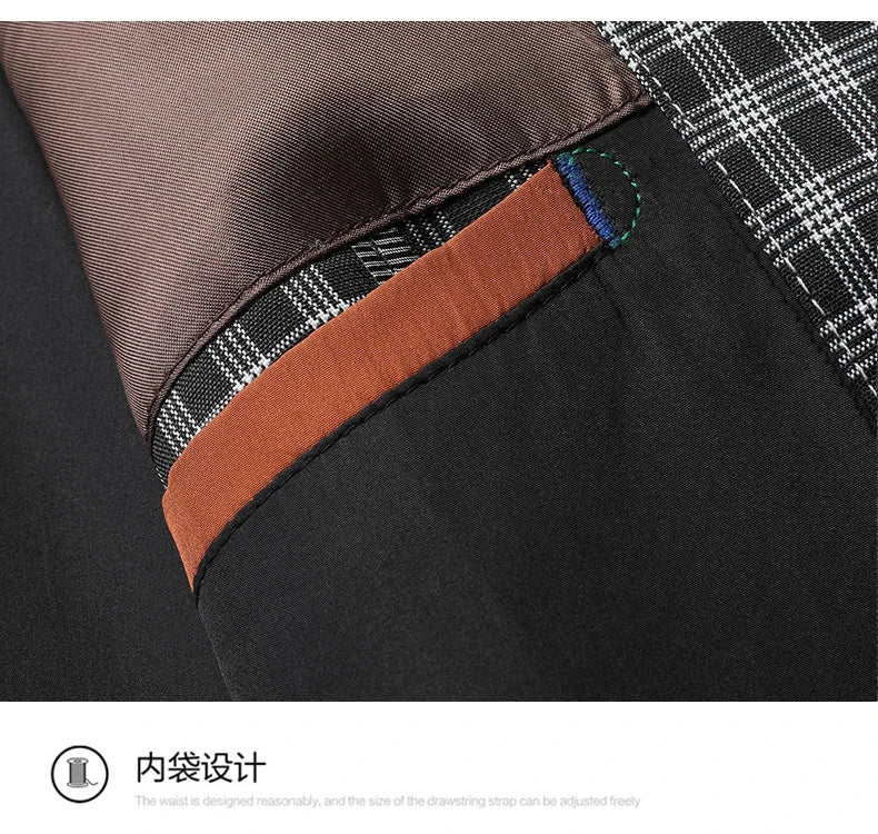 New High-End Soft Comfortable Men's Blazer Slim Fit Fashion Jacket For Young Men Daily Casual Home Wear Outerwear