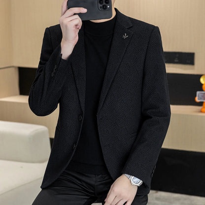 Autumn and Winter New Men's Suits, Two-Button Single-Breasted Jackets, Men's Casual Business Wear, Formal Wear, and Men's Suits