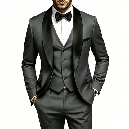 Costume 3 pièces homme, élégant et stylé pour garçons d'honneur et occasions professionnelles, tenue masculine haut de gamme, idéal pour mariages et affaires