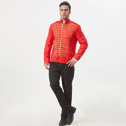 Blazer - Men's Medieval Revival Banquet Formal Wear Studio Wedding Performance Costume Drummer Costume Halloween Fashion Casual