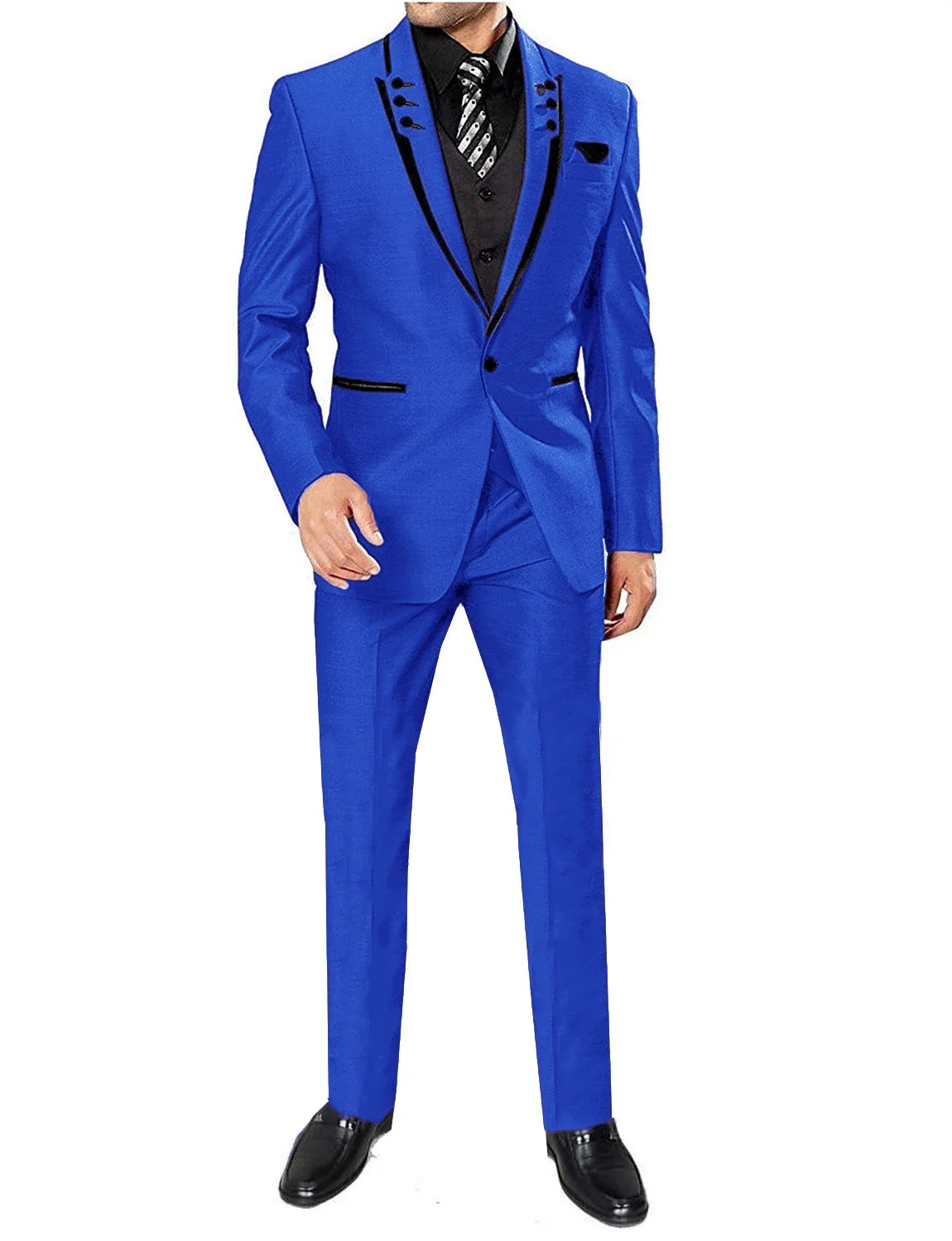 Men's 3 Pieces Suits Wedding Suits One Button Groom Tuxedos Men Leisure Boutique Business Wedding Suit Jacket Pants Vest