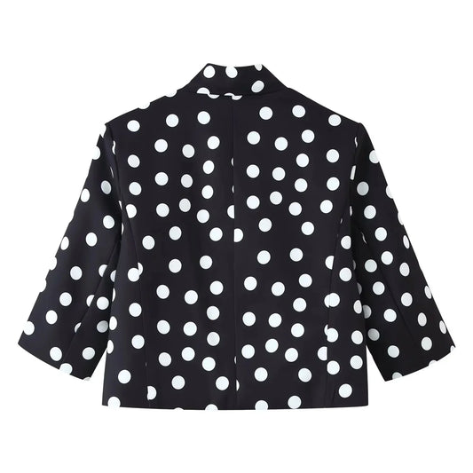 Women Office Lady Casual Trendy Short Blazer Stand Collar Single Button Pockets Blazer New Fashion 2026 Spring Blazer
