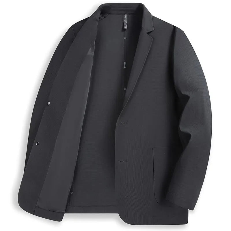 Thin-sleeved Sunscreen Blazer Fashionable for Outdoor Travel, Camping, Wedding, Casual Wear. Korean-style Men's Slim-fit Blazer