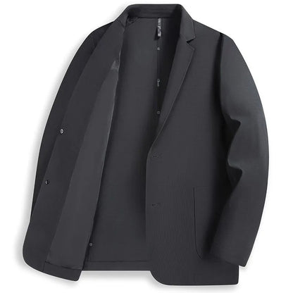 Thin-sleeved Sunscreen Blazer Fashionable for Outdoor Travel, Camping, Wedding, Casual Wear. Korean-style Men's Slim-fit Blazer