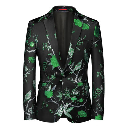 High Quality Men Fashion Handsome Fashion Suit Personality Stage Performance Banquet Business Casual Small Suit  Blazer Mujer