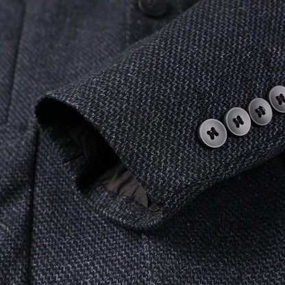Men's Smart Casual Blazer Single Breasted Blue Autumn Winter