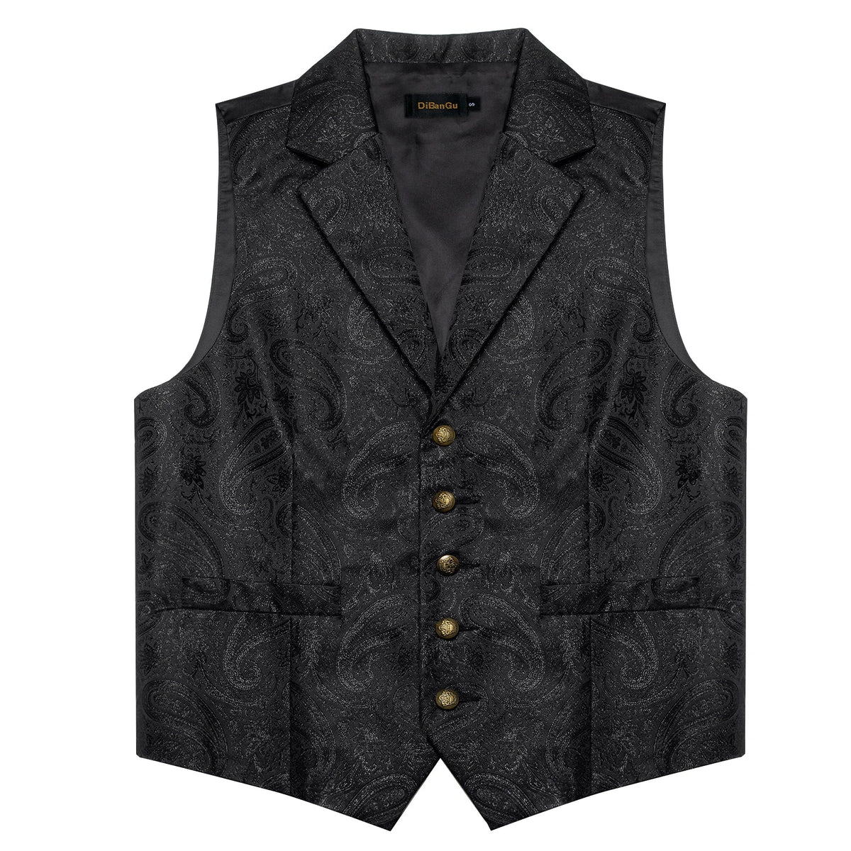 Men's Paisley Suit Vest Set with Tie, Pocket Square & Cufflinks for Wedding & Formal Events