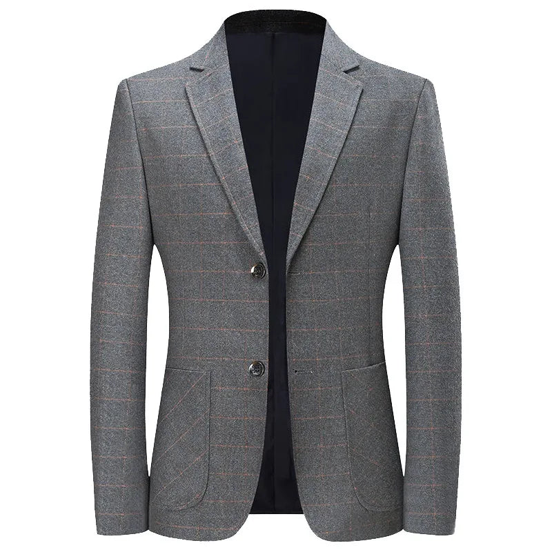 Blazer - New Men's Fashionable Outdoor Travel Premium Business Gentleman Wedding Stylish Multi-purpose Plaid Casual Blazer