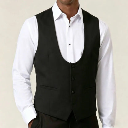 Men's Suit Vest – Single Breasted Waistcoat for Weddings, Business & Formal Events