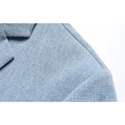 KIDWHXR Coat Man Thin Single-breasted Pocket Business Casual Men Blazer Sun Protection Breathable Versatile Male Suit Outerwear