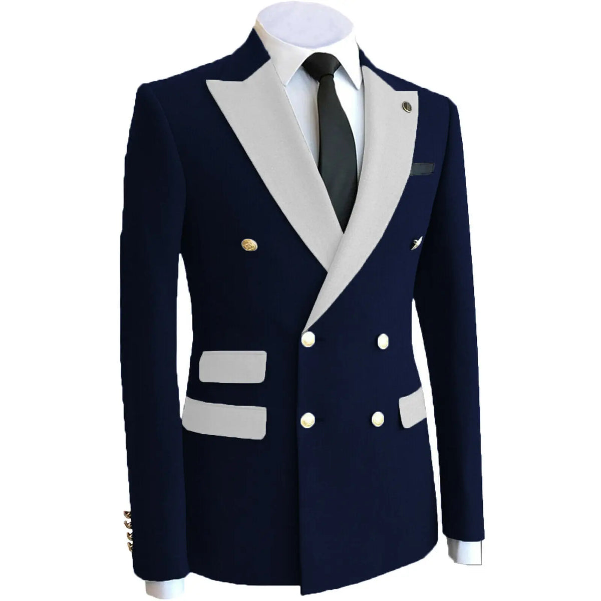 XS-6XL Wedding Men Suits Blazer Bridegroom Business Groom Wear Tuxedo Jacket Formal Party Peak Lapel Double Breasted One Coat