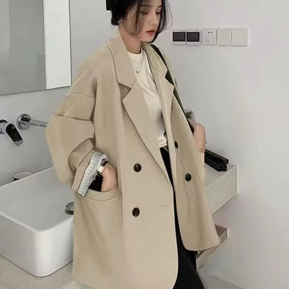 Spring Autumn Women's Blazers Slim Fit Fashion Slimming Elegance Jackets Casual Versatile Coat Outwear for Office Lady Clothing