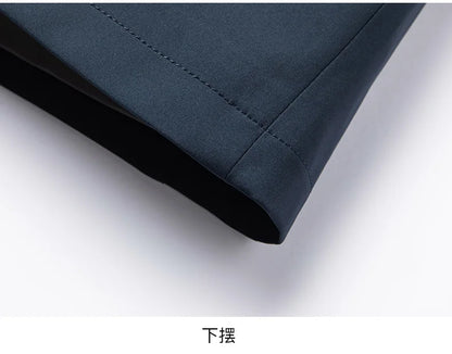 Men's 2025 Spring Fashion Handsome Trend Solid Color All-in-One Casual Business Jacket Loose Simple Lapel Top Coat