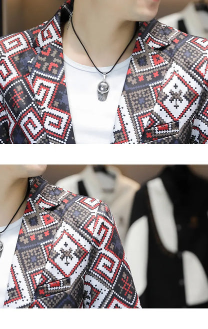 Blazer Men's fashion outdoor travel gentleman wedding Slimming Business versatile Trendy Casual Korean-style formal wear Blazer