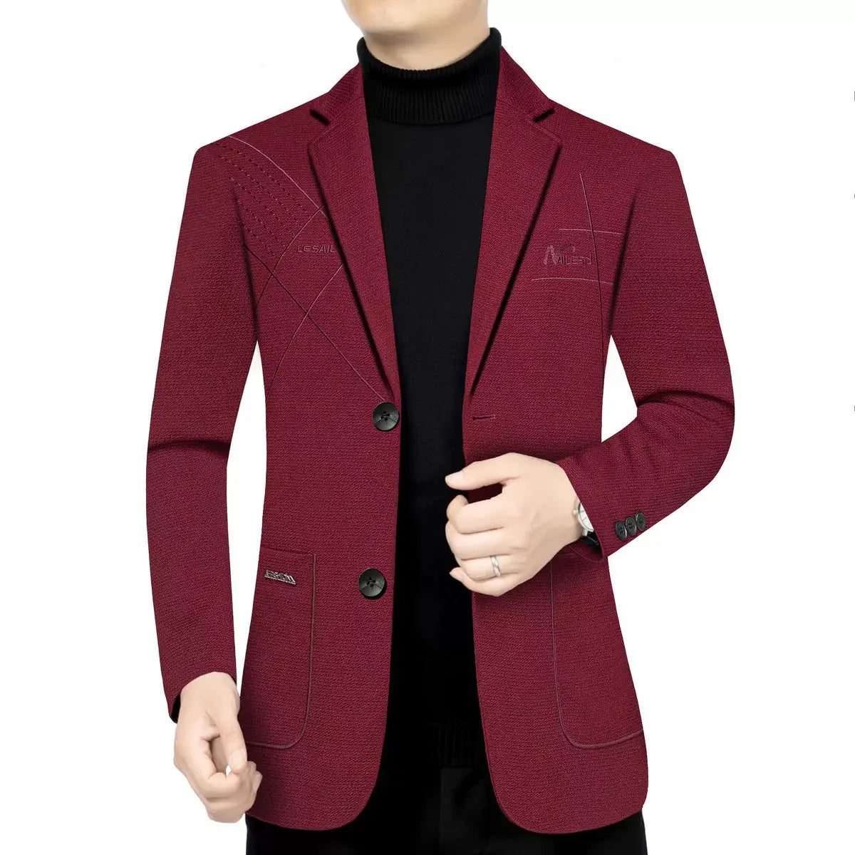 Blazer Men's Fashion Outdoor Travel Camping Youth Wedding Versatile Host School Uniform Slim Fit Casual Korean Version Blazer