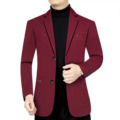 Blazer Men's Fashion Outdoor Travel Camping Youth Wedding Versatile Host School Uniform Slim Fit Casual Korean Version Blazer