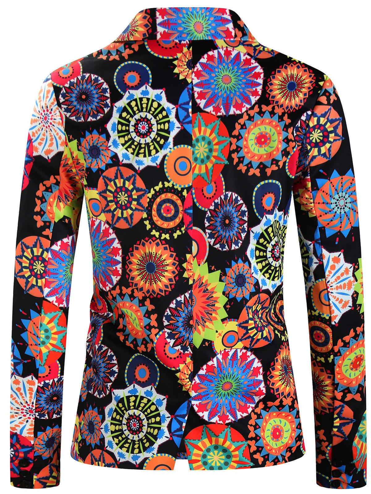 Luxury Blazers Funny Colorful Floral Printed Men Suit Jacket 2025 Ethnic Style Casual Smoking Masculino Elegant Man Party Blazer