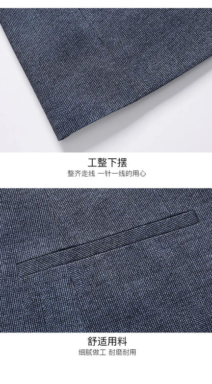 Blazer's New Men's Fashionable Business Wedding Banquet Casual Hosting Dress Showcases A High-end Middle-aged Gentleman Blazer