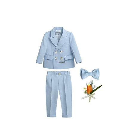 Little Boys Photography Suit Children Wedding Dress Kids Stage Performance Blazer Suit Baby Birthday Formal Ceremony Costume