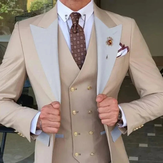 Formal Men wedding Suits with Plus Size Options for Wedding Parties Trajes Elegante Para Hombres Trajes De Hombre