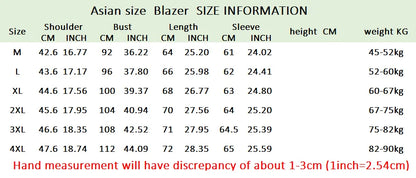 Blazer Men's Business Gentleman Wedding Fashion Versatile Trendsetter Comfortable To Wear Best Man Print Slim and Casual Blazer